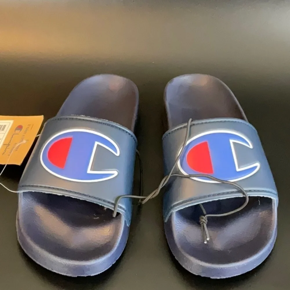 Champion Kids slide sandal navy